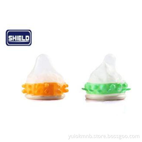 Shield Banana Rubber Male Latex Condom Studded Custom For M